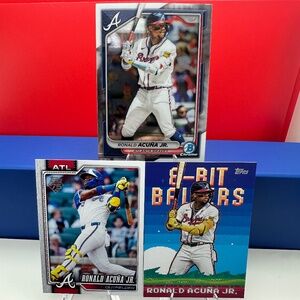Ronald Acuna Jr. Braves lot of 3